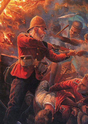 MODERN POSTCARD Fight for the Hospital at Rorke's Drift