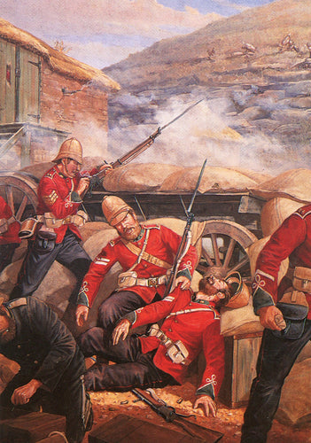 MODERN POSTCARD Corporals Allan and Lyons at Rorke's Drift