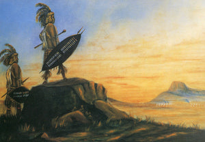 MODERN POSTCARD 'The Last Sunset, Isandhlwana'