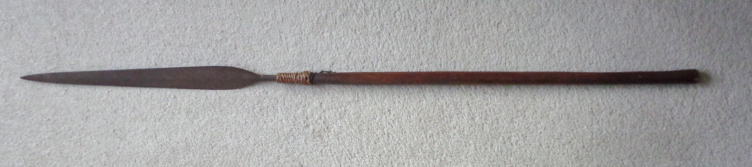 A Very Nice Late-19th Century Zulu Stabbing Spear, Iklwa - 43 Inches Long