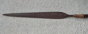 A Very Nice Late-19th Century Zulu Stabbing Spear, Iklwa - 43 Inches Long