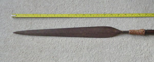 A Very Nice Late-19th Century Zulu Stabbing Spear, Iklwa - 43 Inches Long