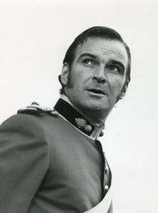Black & White Photo Still from 'ZULU' - Stanley Baker as Lt. John Chard
