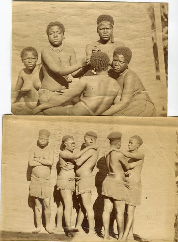 TWO 1870s ALBUMEN PHOTOS OF ZULU LADIES