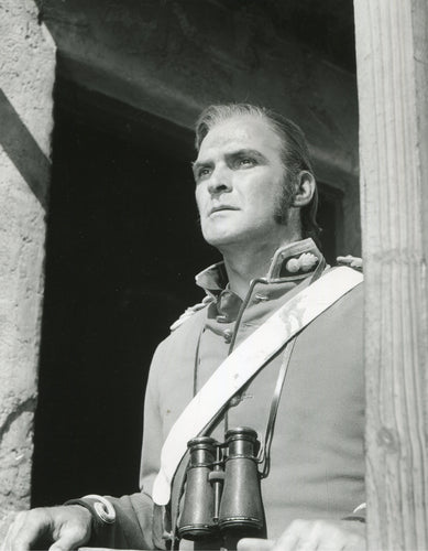 Modern ZULU Movie Still - Stanley Baker as Chard, emerging from the hospital