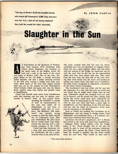 LILLIPUT MAGAZINE 1958 with the article that inspired ZULU